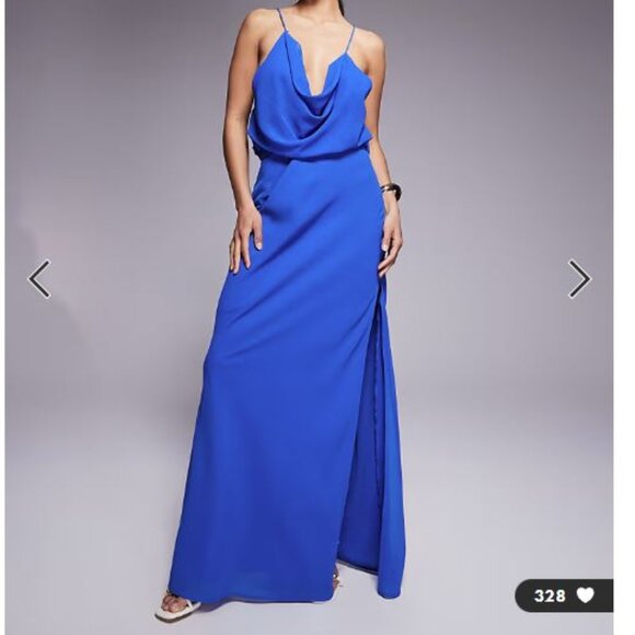 ASOS Dresses & Skirts - ASOS Cowl Neck Chiffon Maxi Dress